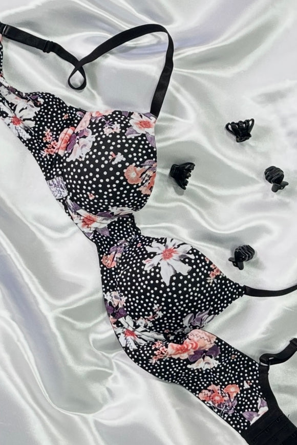 Trisha's Bra, Black Floral