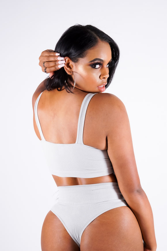 Vicky Bralette Set, Mint Cream