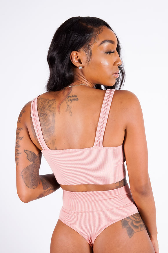 Vicky Bralette Set, Salmon