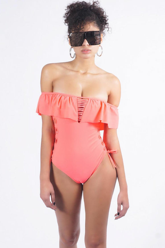 Bondi Beach One Piece, Salmon
