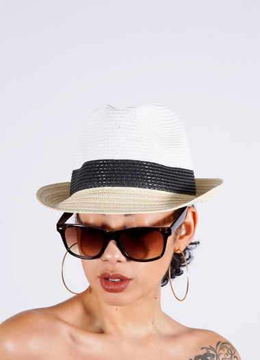 Sirius Fedora Hat, White