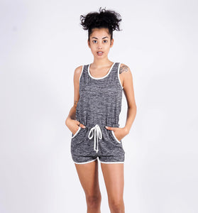 Sheline's Lounge Romper, Melange