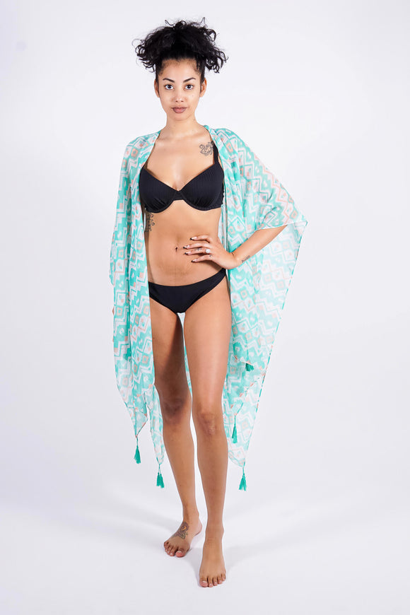 Rosa's Wrap, Turquoise