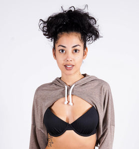 Karla's Crop Top, Brown