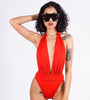 Luzira Mar Beach One Piece, Red