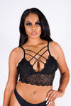 Miesha's Lace Bralette, Black