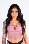 Bella's Lace Bralette, Mauve