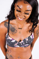 Trisha's Bra, Black Floral