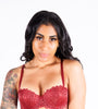 Jackie's Lace Bra, Crimson