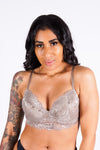 Carla's Lace Push-Up Bra, Olive