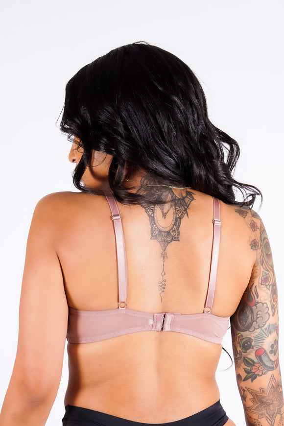 Carla's Lace Push-Up Bra, Mauve